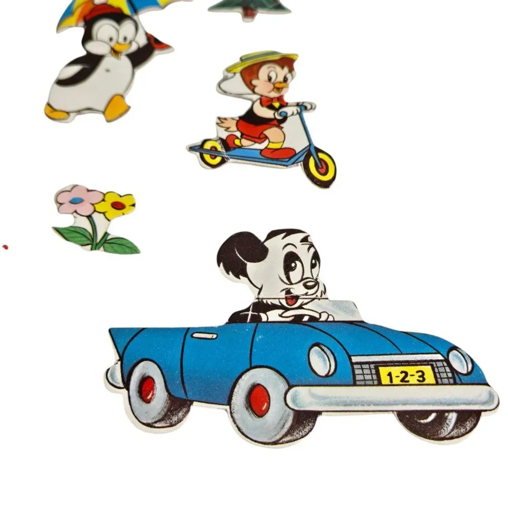 Rare 1963 Woody Woodpecker Flannel Board Play‎ Set Parts Used 16 Pieces